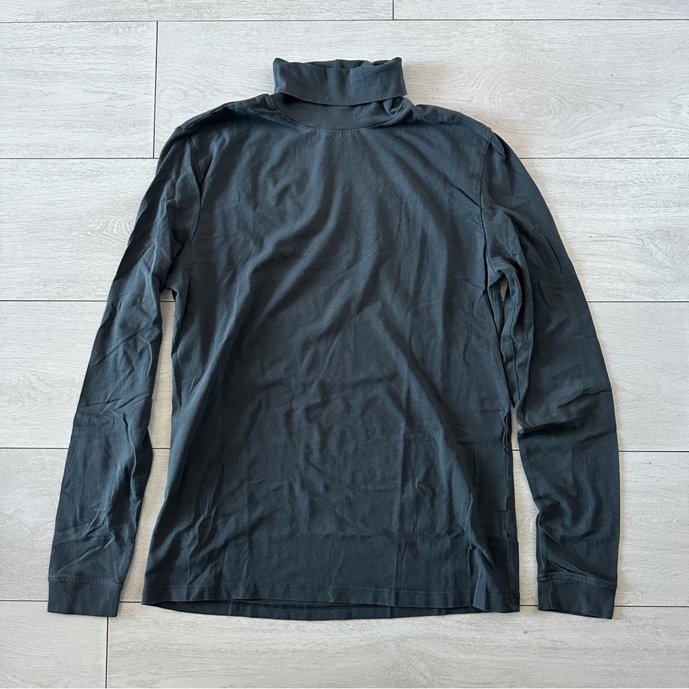 Topman Black Turtleneck Long Sleeve Teeshirt size Medium